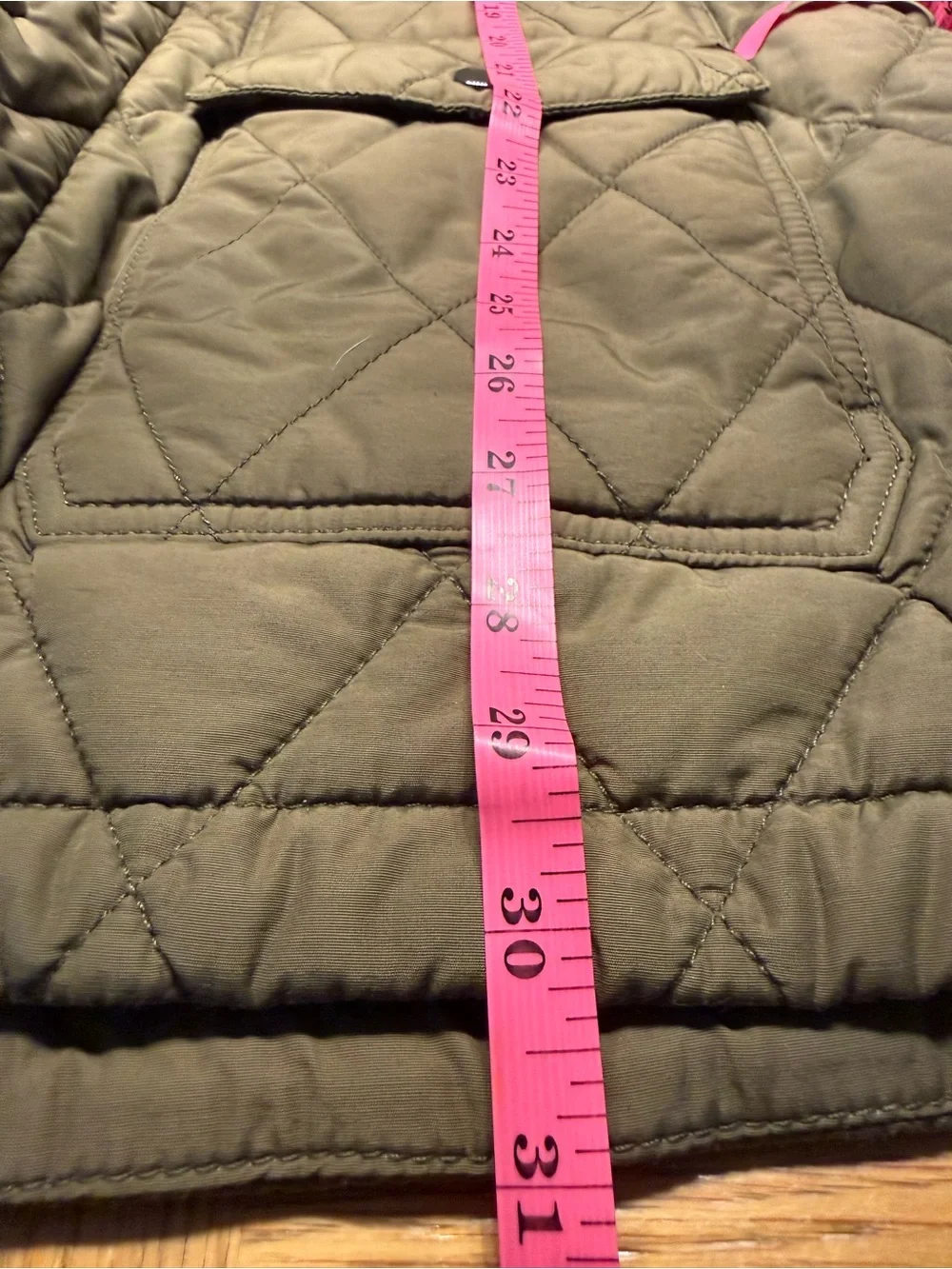 J. Crew quilted hooded